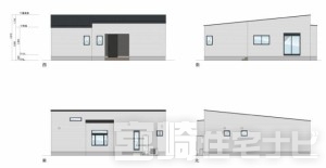 立面図掲載中。各立面図（東・西・南・北）から建物の形状・窓の配置・屋根勾配などがご確認いただけます。