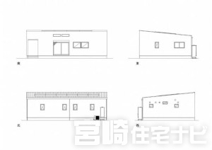 <p>立面図掲載中。各立面図（東・西・南・北）から建物の形状・窓の配置・屋根勾配などがご確認いただけます。</p>

