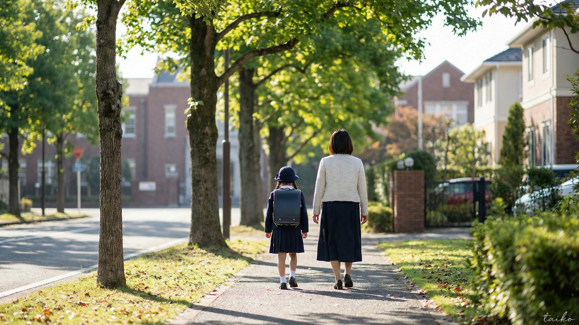 子どもの成長を、穏やかに見守る街。毎日の通学のしやすさは、親にとっての大きな安心。学校へのほどよい距離感と、日々の買い物に困らない生活利便性が両立した栄ケ丘エリア。静かで落ち着いた住宅街での新生活は、家族みんなに心のゆとりをもたらします。