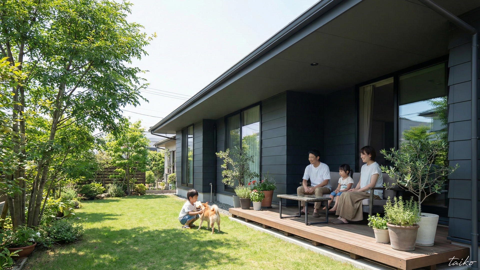 駐車4台可能！広々とした敷地計画約75.90坪（250.92㎡）というゆとりある敷地面積を活かし、駐車スペースは最大4台分を確保。ご夫婦の車に加え、来客用や将来のお子様の車用としても十分なスペースです。東側道路は幅員約4.95mあり、間口も約15.64mと広いため、車の出し入れもスムーズに行えます。