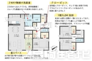 <p>各居室には収納スペースを設けており、衣類や生活用品をすっきりと整理できます。ゆとりある空間が確保できることで、お部屋の使い方にも幅が広がります。<br />
開放感のあるリビングでは、ご家族との団欒のひとときをお楽しみください。</p>
